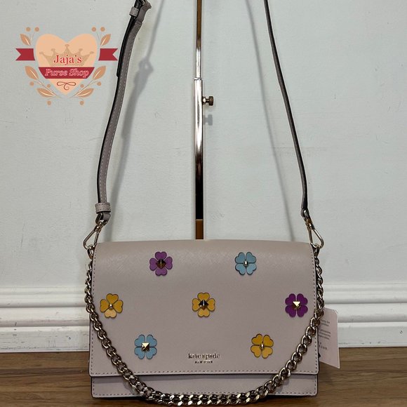 💜Kate Spade Leather Floral Crossbody Purse💜